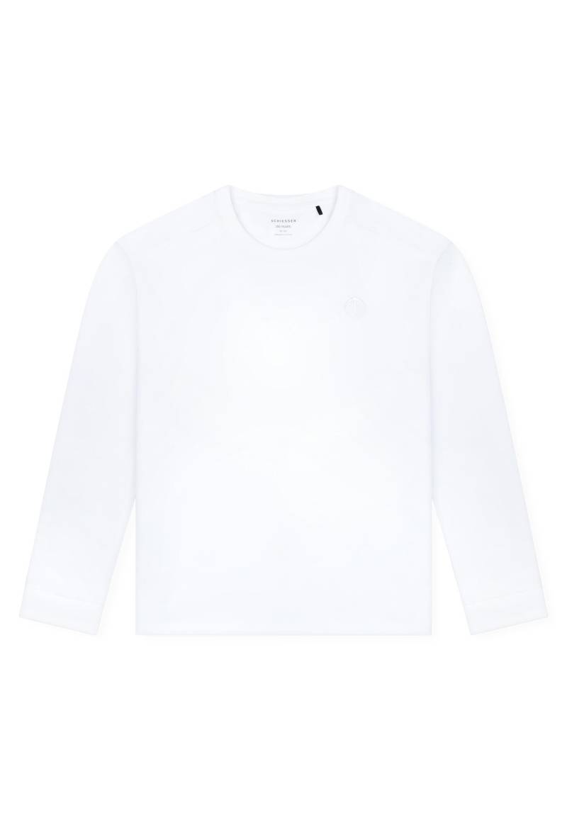 SCHIESSER - Langarmshirt Rundhals weiss - Gr. - 48 von SCHIESSER