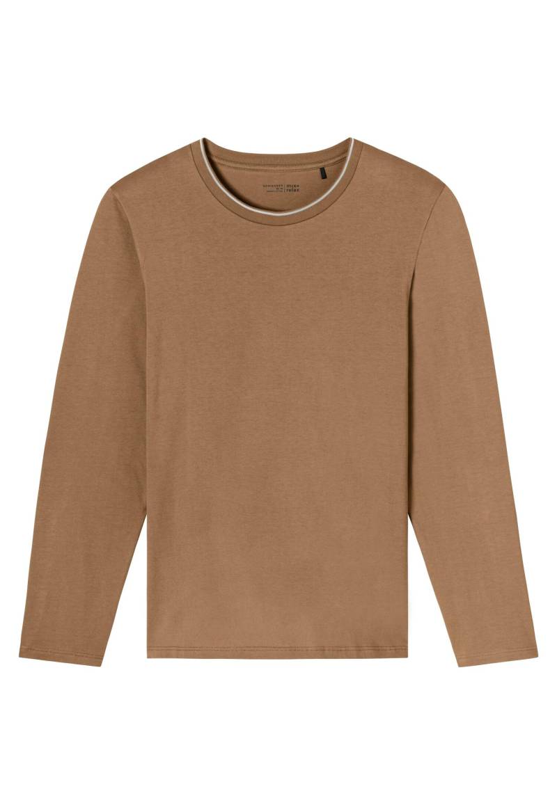 SCHIESSER - Langarmshirt Rundhals whisky - Gr. - 48 von SCHIESSER
