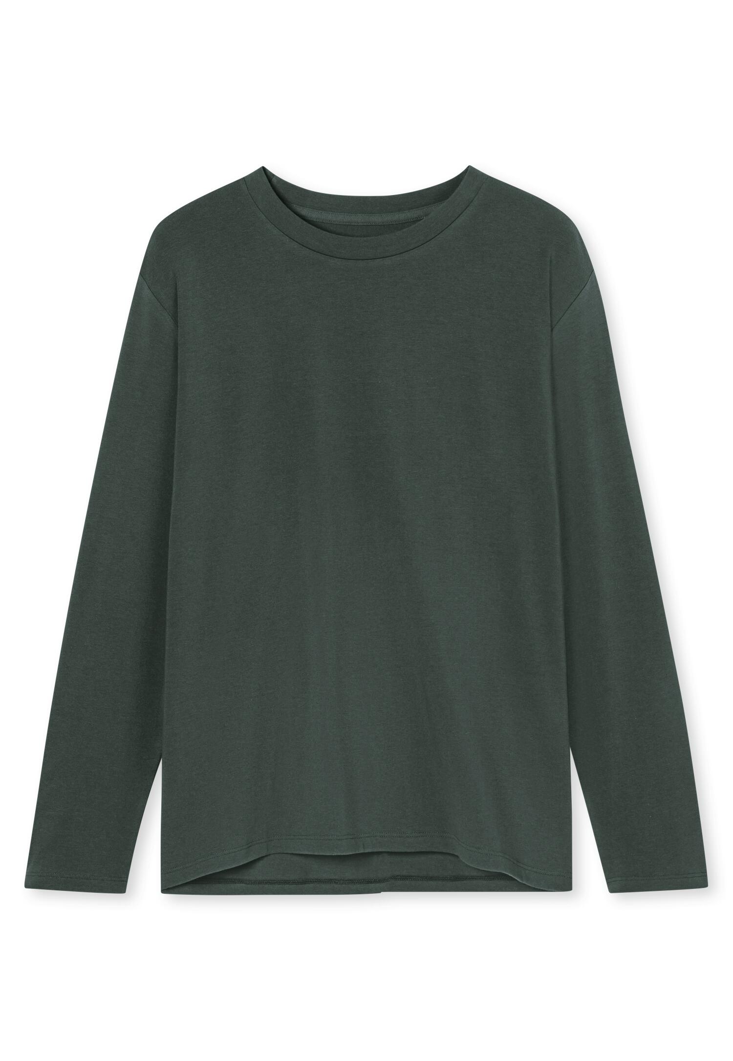 SCHIESSER - Langarmshirt dunkelgrün - Gr. - 42 von SCHIESSER