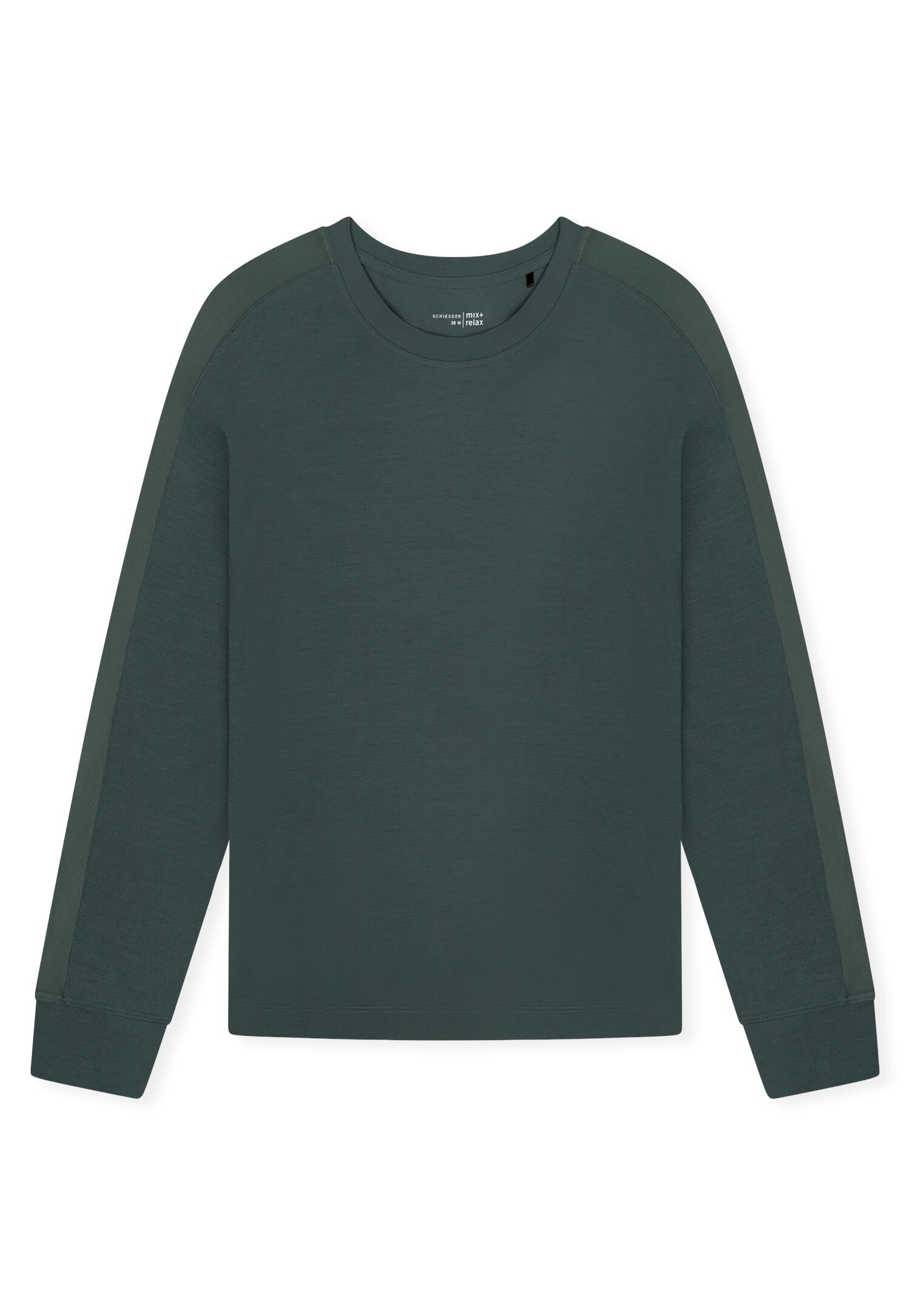 SCHIESSER - Langarmshirt dunkelgrün - Gr. - 44 von SCHIESSER
