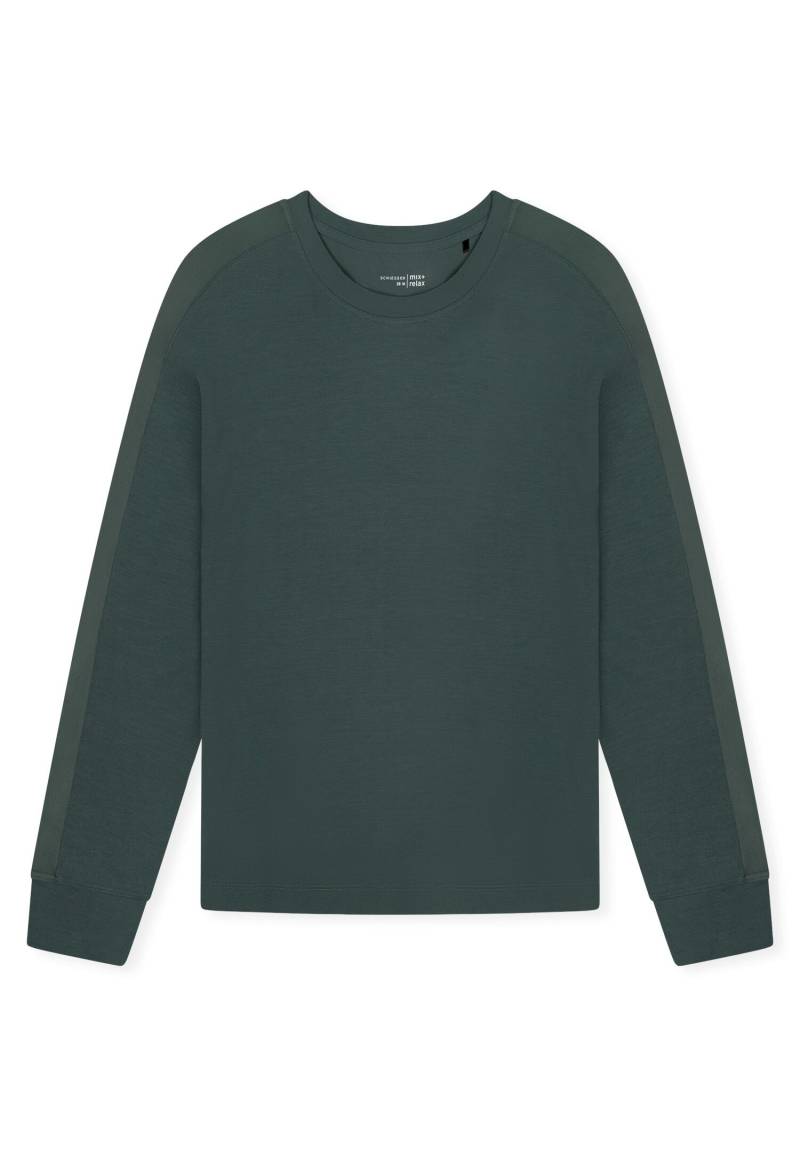 SCHIESSER - Langarmshirt dunkelgrün - Gr. - 44 von SCHIESSER