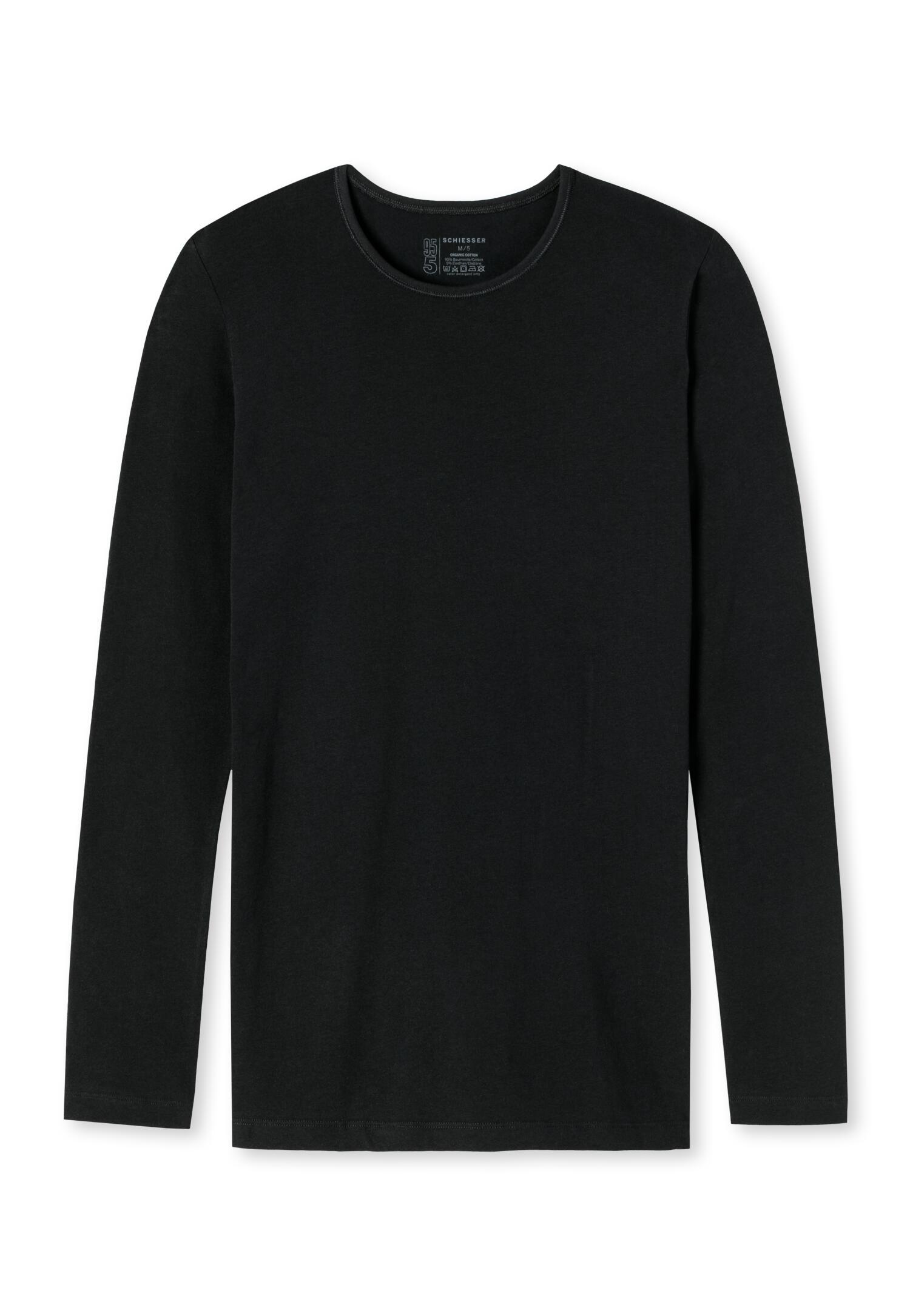 SCHIESSER - Langarmshirt schwarz - Gr. - 8 von SCHIESSER