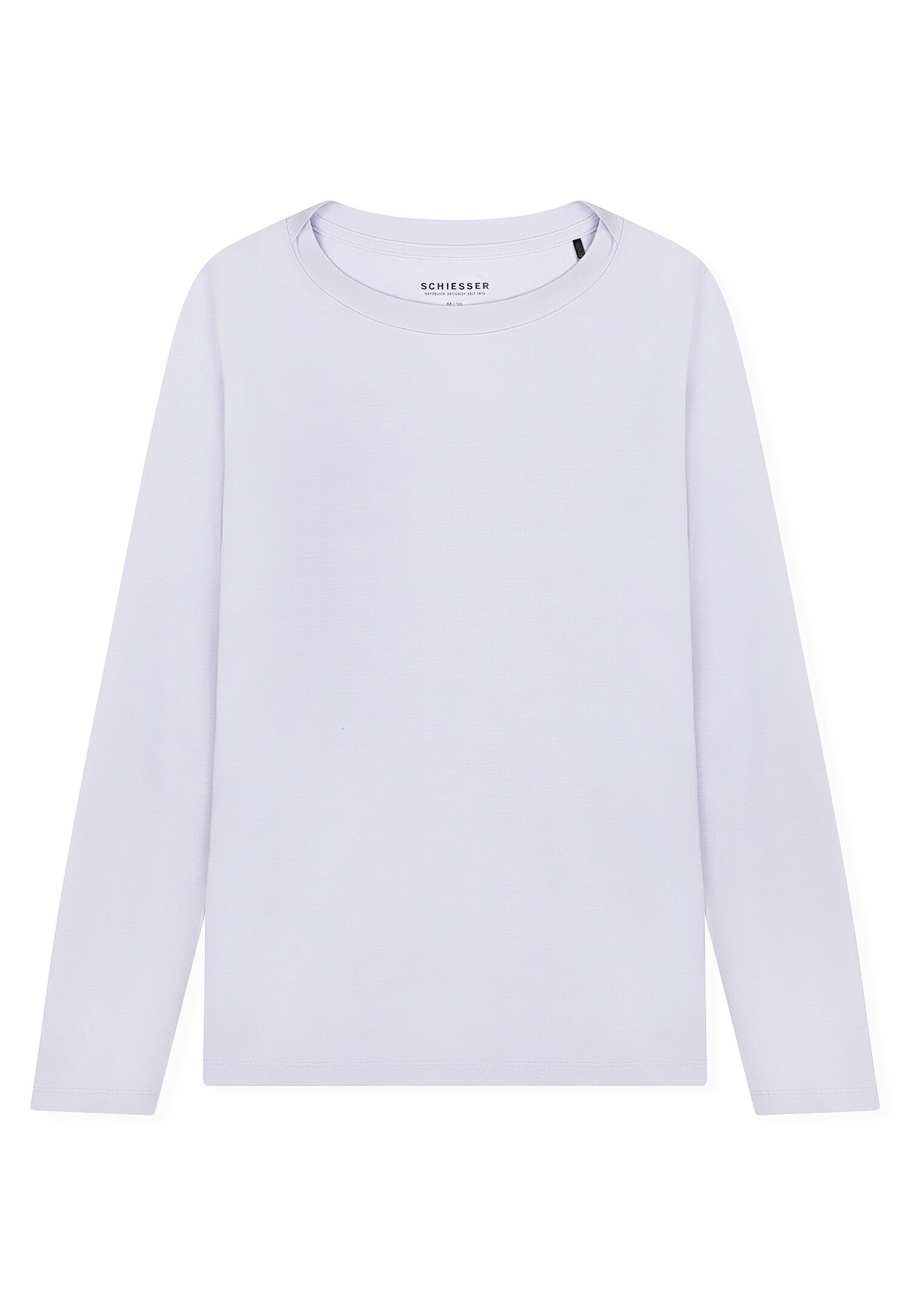 SCHIESSER - Langarmshirt veilchen - Gr. - 48 von SCHIESSER