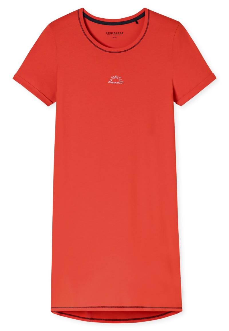 SCHIESSER - Nachthemd kurzarm, 90 cm hellrot - Gr. - 42 von SCHIESSER