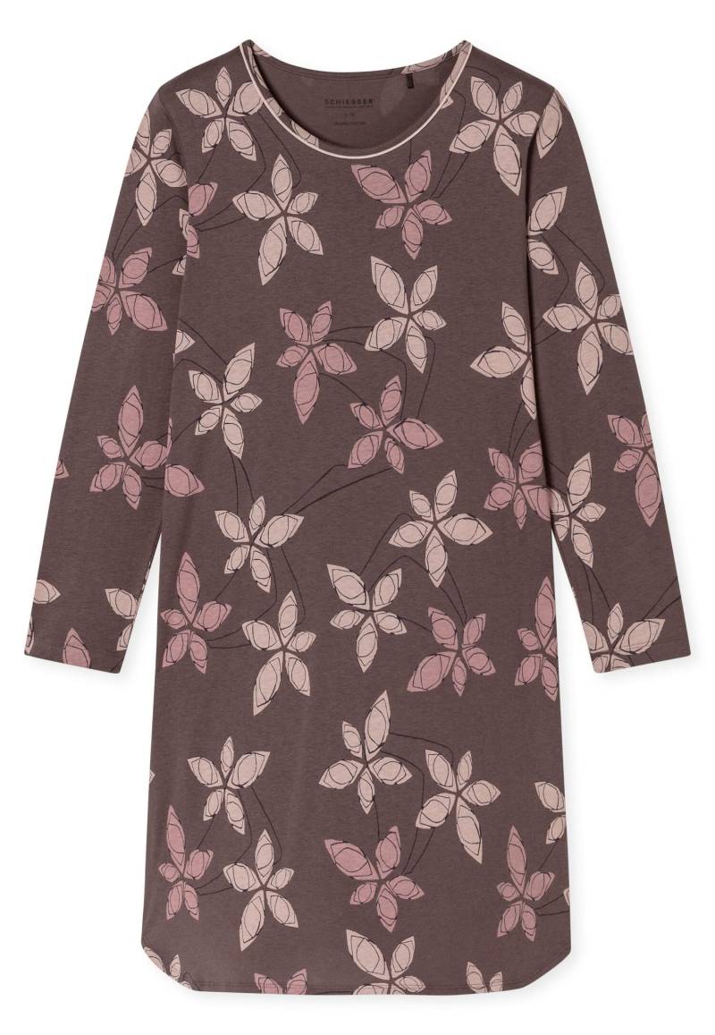 SCHIESSER - Nachthemd langarm, 100cm mauve - Gr. - 44 von SCHIESSER