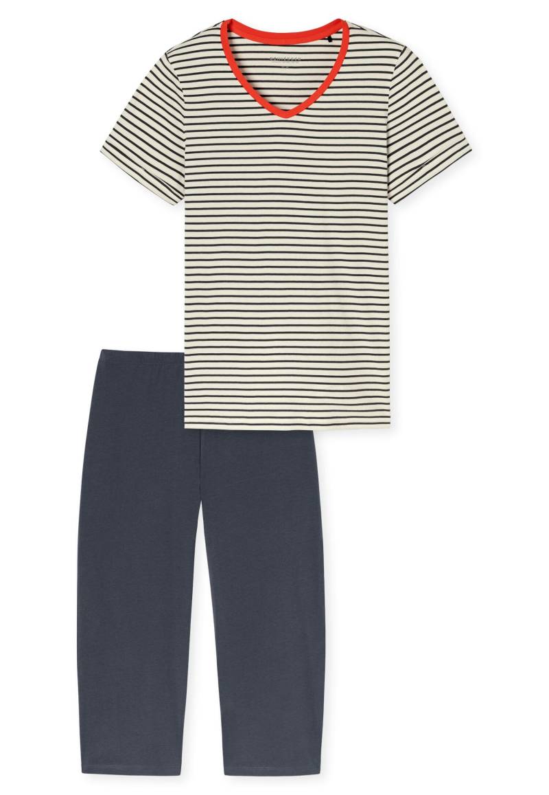 SCHIESSER - Schlafanzug 3/4 kurzarm off-white - Gr. - 44 von SCHIESSER