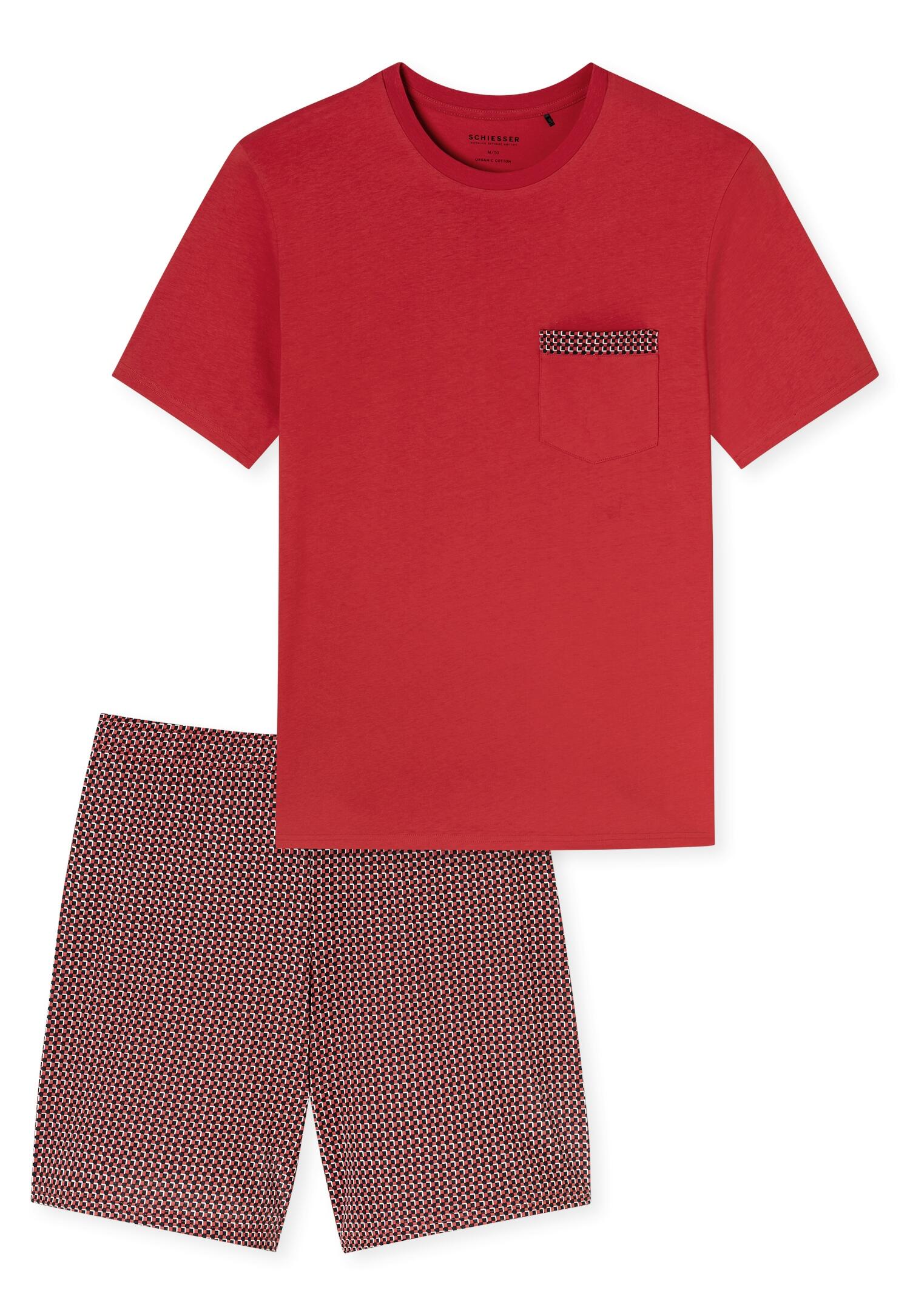 SCHIESSER - Schlafanzug kurz chilli rot - Gr. - 62 von SCHIESSER