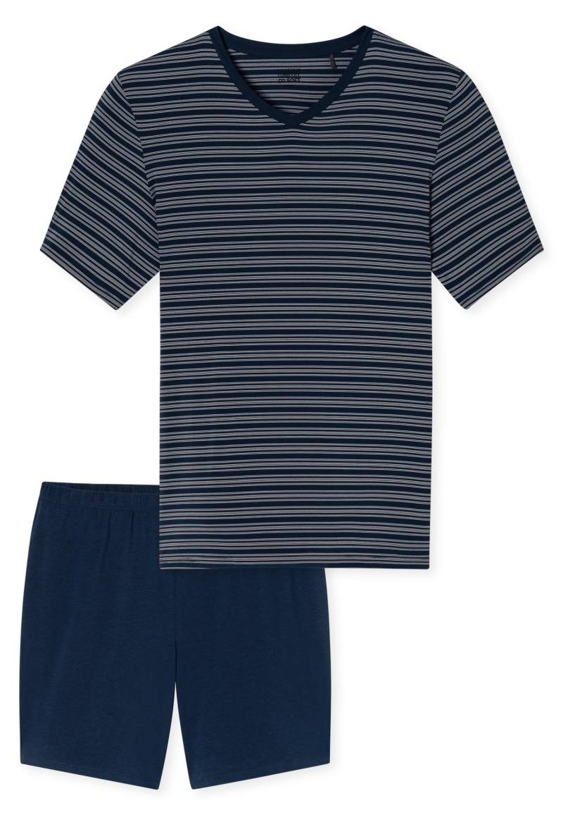 SCHIESSER - Schlafanzug kurz dunkelblau - Gr. - 50 von SCHIESSER