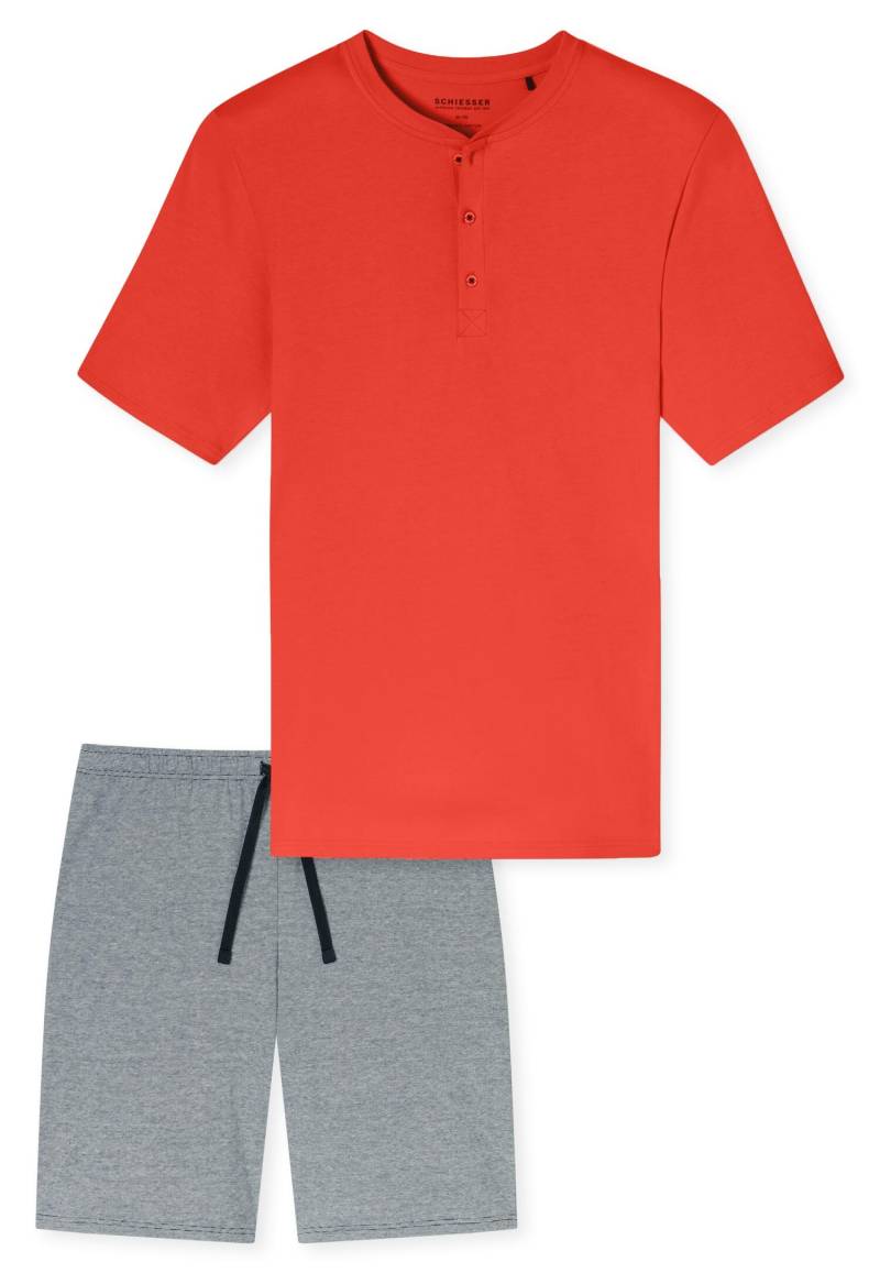 SCHIESSER - Schlafanzug kurz hellrot - Gr. - 58 von SCHIESSER