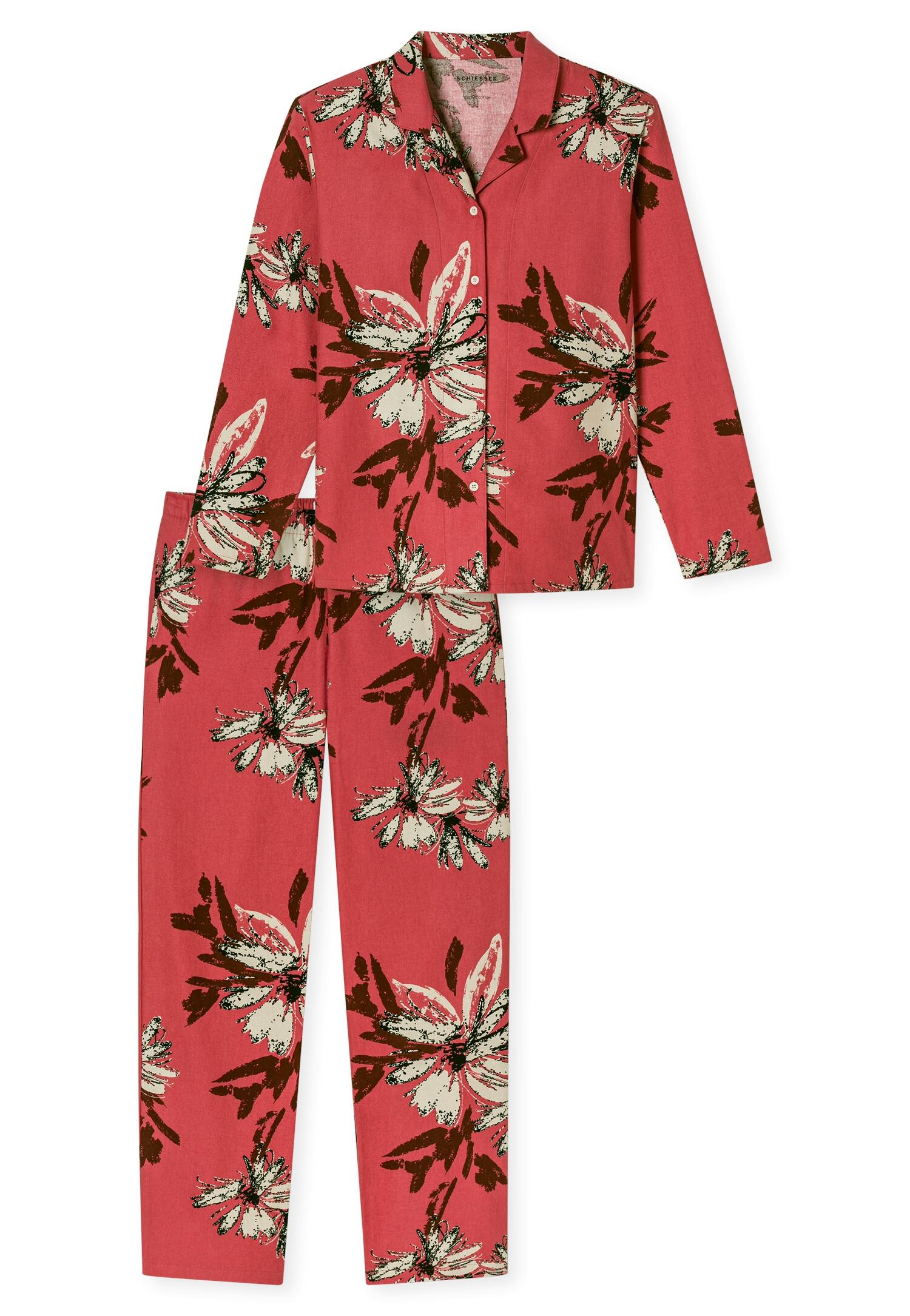 SCHIESSER - Schlafanzug lang beere - Gr. - 44 von SCHIESSER