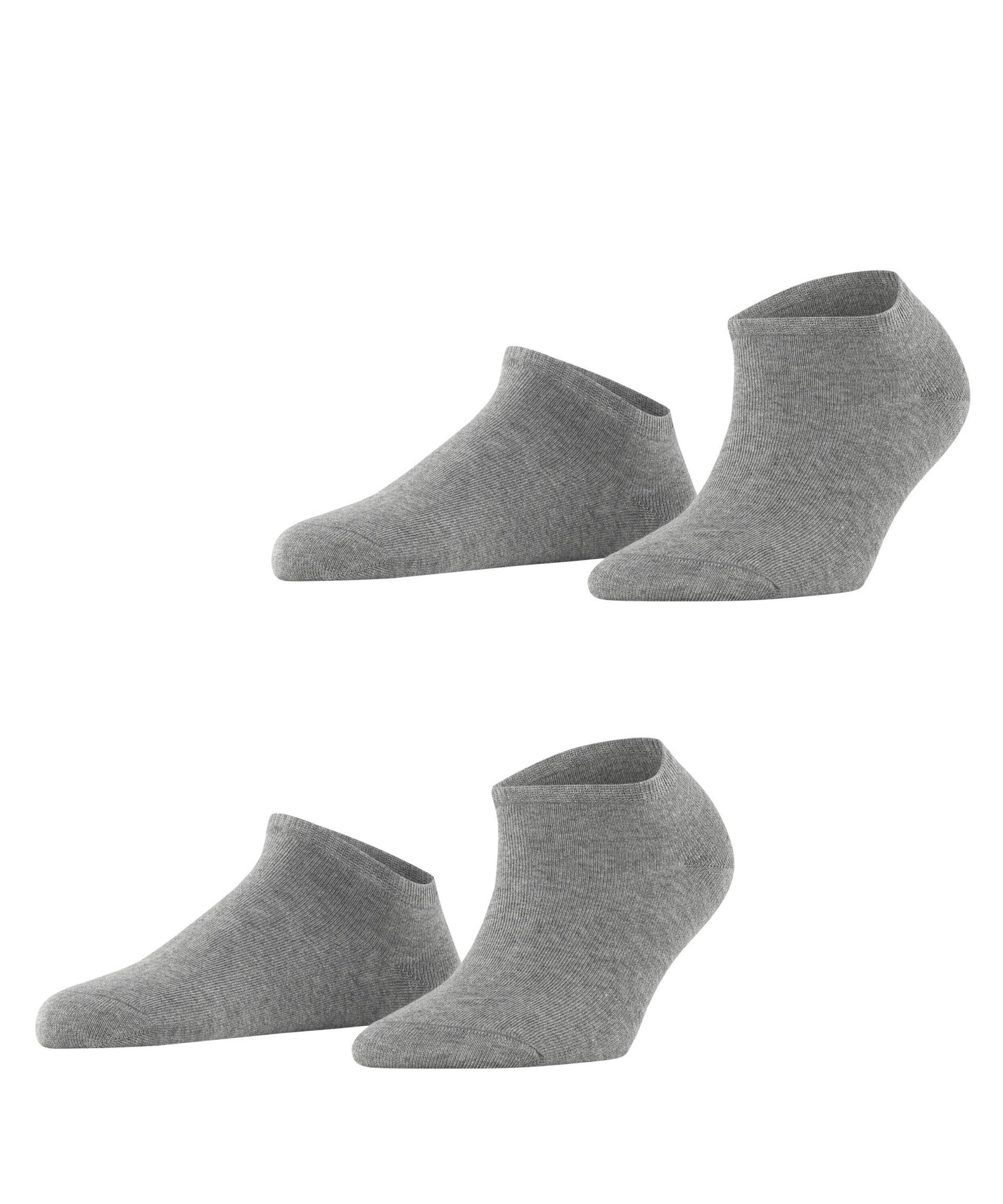 ESPRIT socks & tights - Esprit Uni 2-Pack Damen light greymel. - Gr. - 36.5 von ESPRIT socks & tights