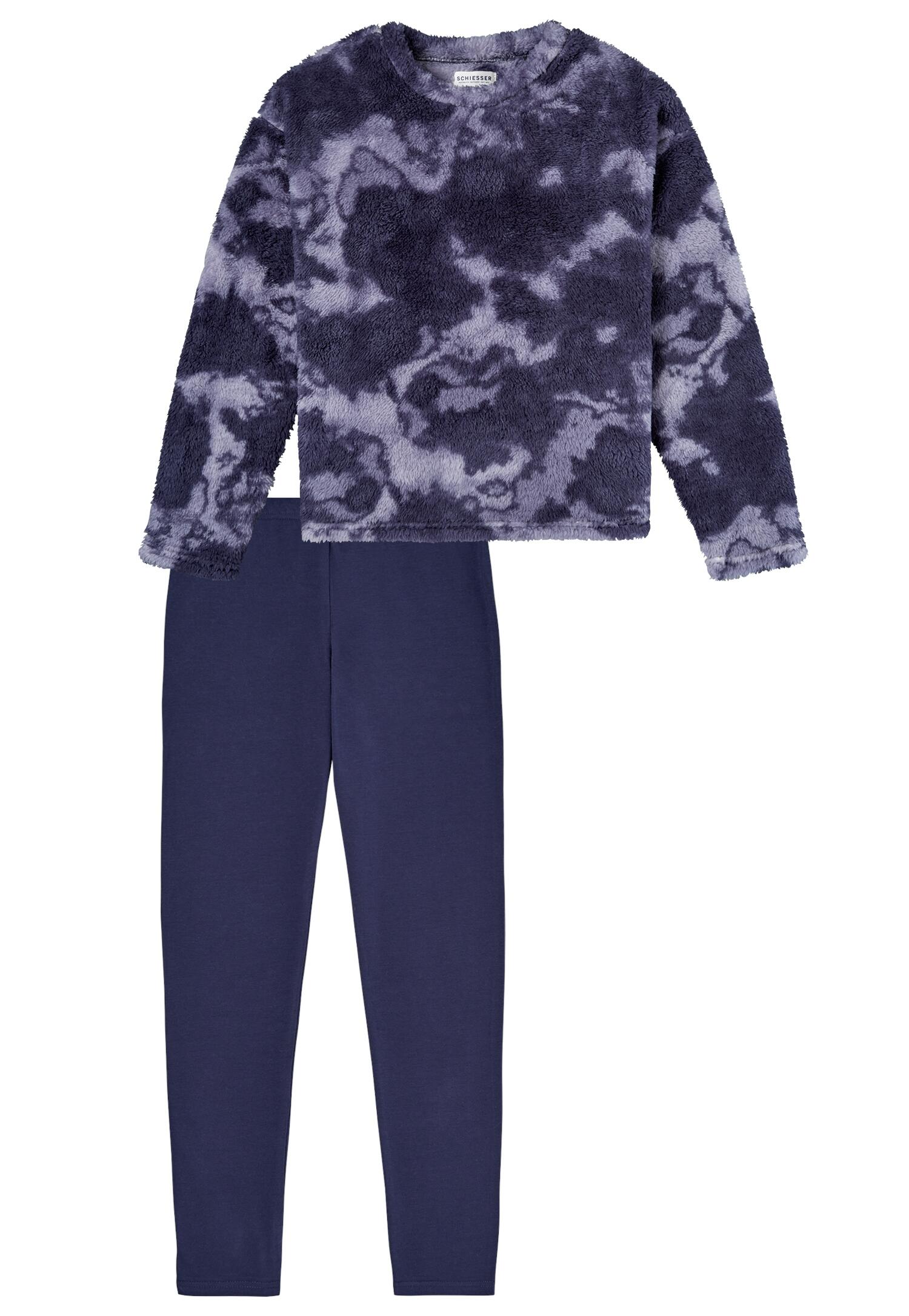SCHIESSER - Schlafanzug lang nachtblau - Gr. - 140 von SCHIESSER
