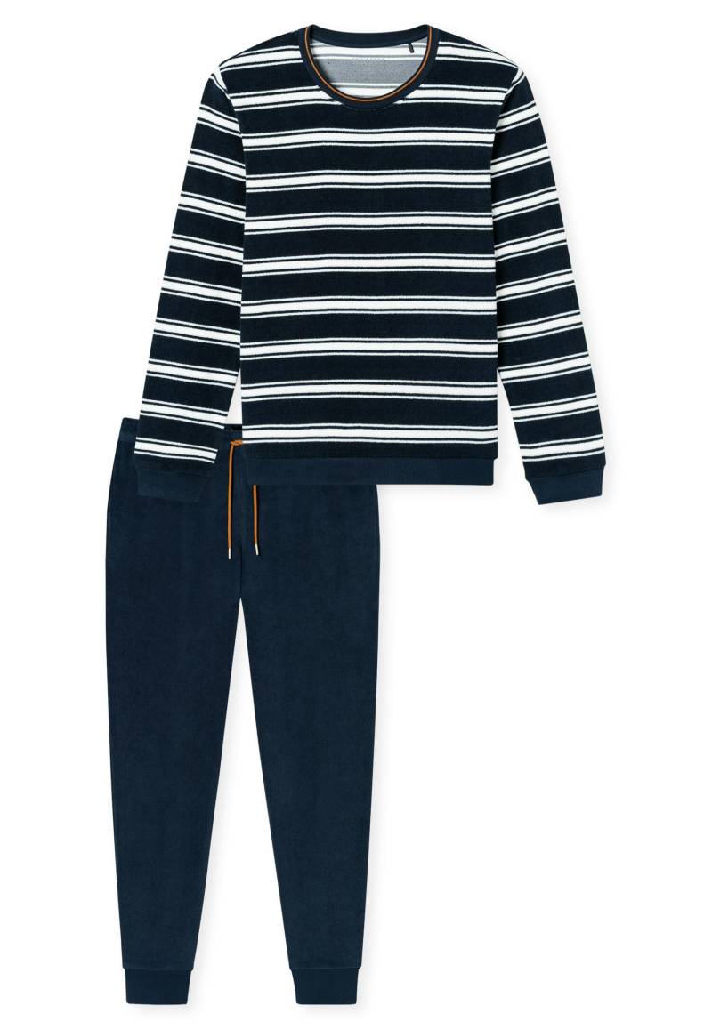 SCHIESSER - Schlafanzug lang nachtblau - Gr. - 48 von SCHIESSER