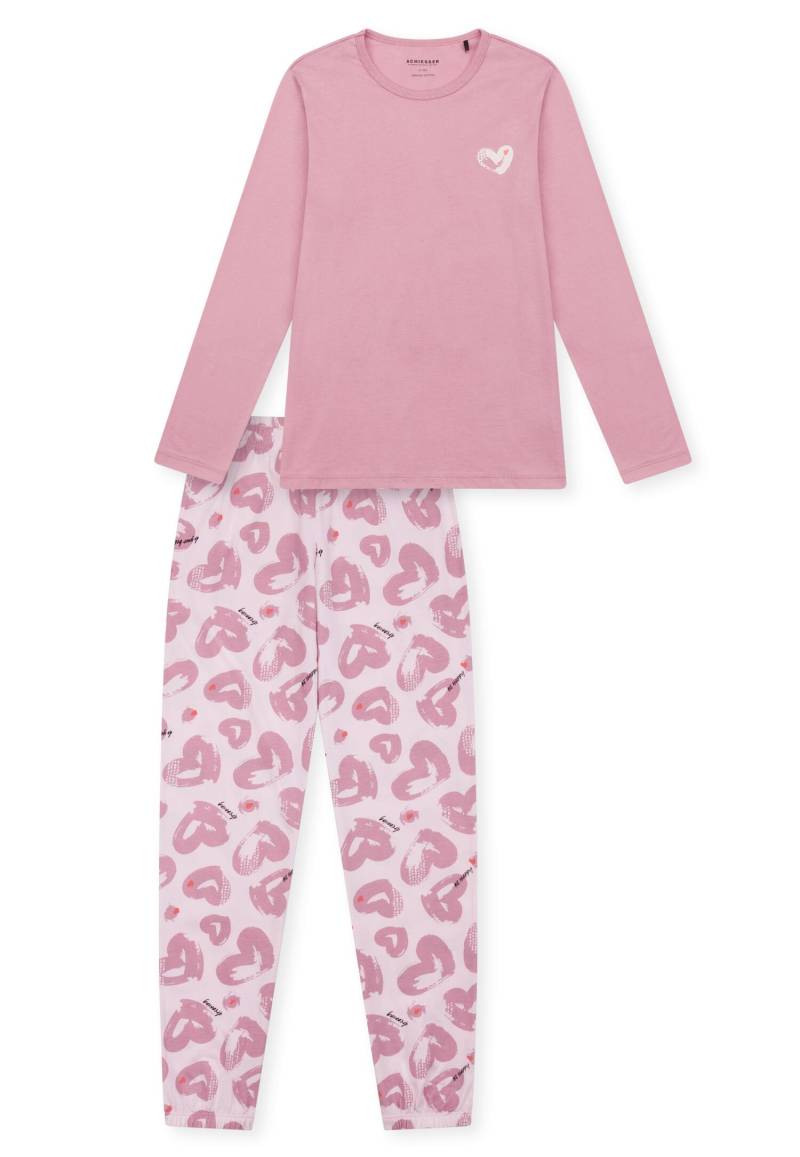 SCHIESSER - Schlafanzug lang rosenholz - Gr. - 176 von SCHIESSER