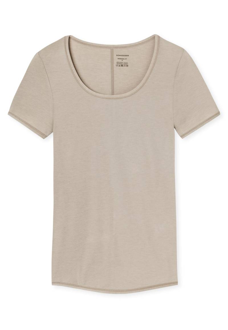 SCHIESSER - Shirt 1/2 Arm braun - Gr. - L von SCHIESSER