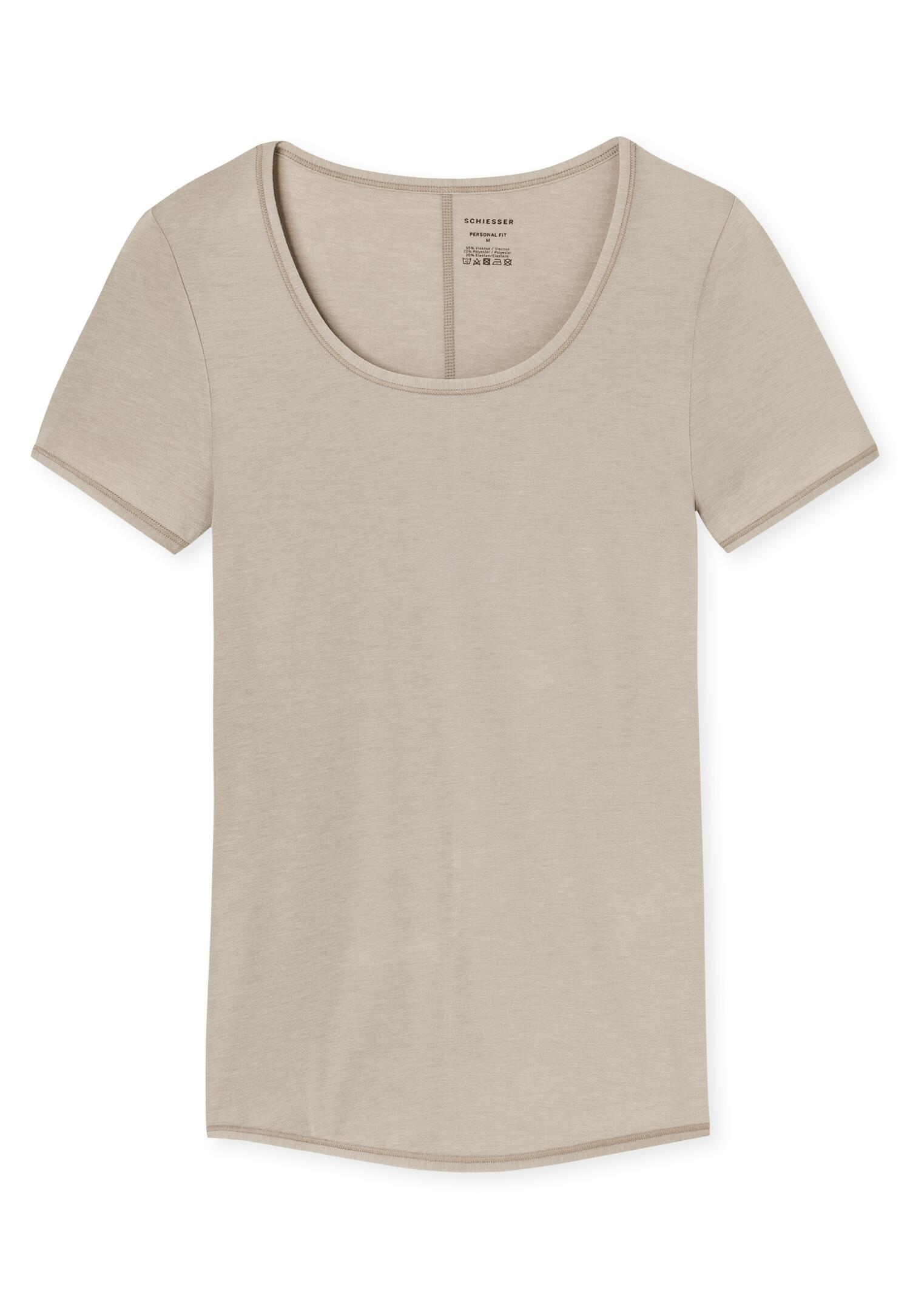 SCHIESSER - Shirt 1/2 Arm braun - Gr. - XL von SCHIESSER