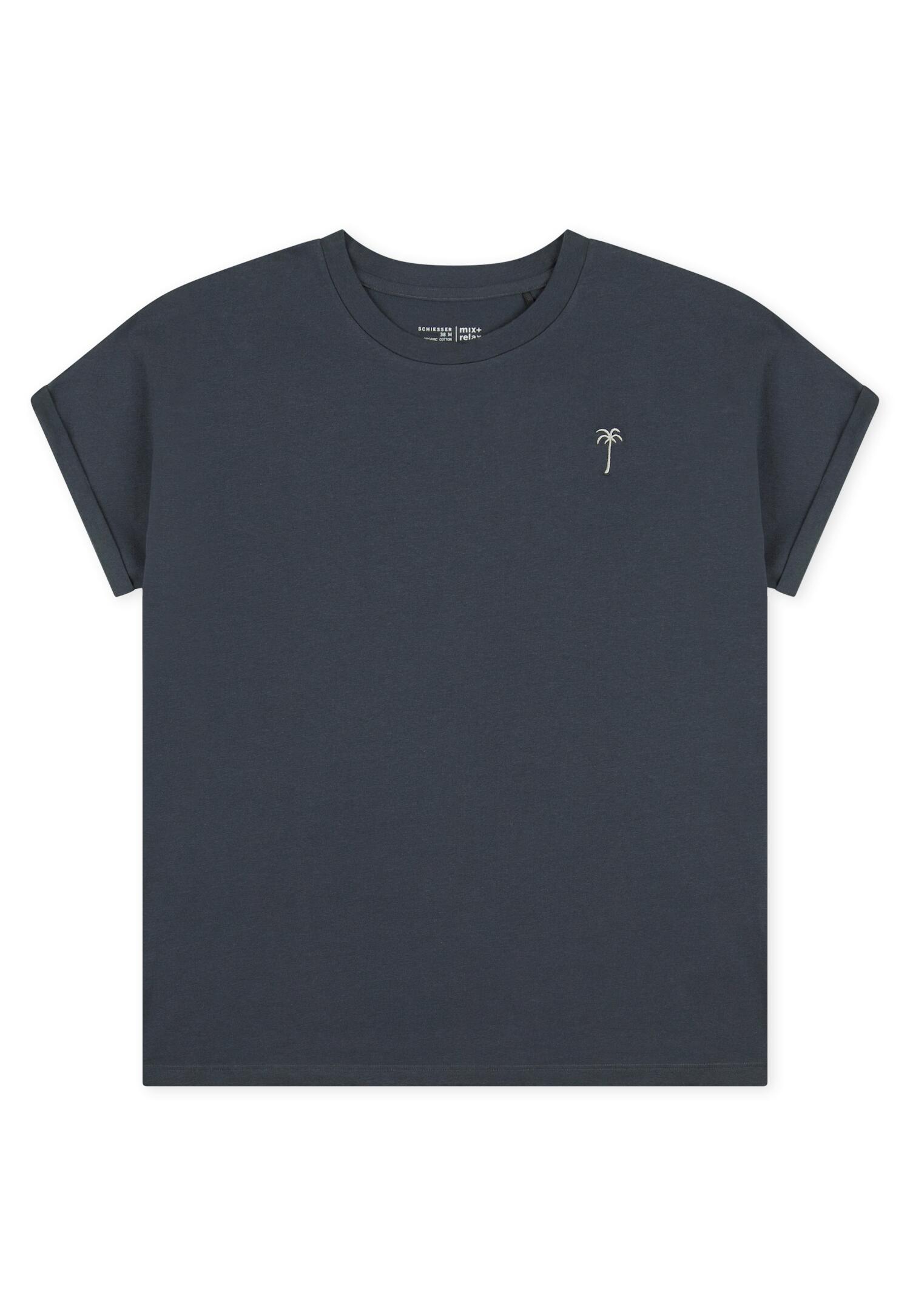 SCHIESSER - Shirt Kurzarm graphit - Gr. - 42 von SCHIESSER