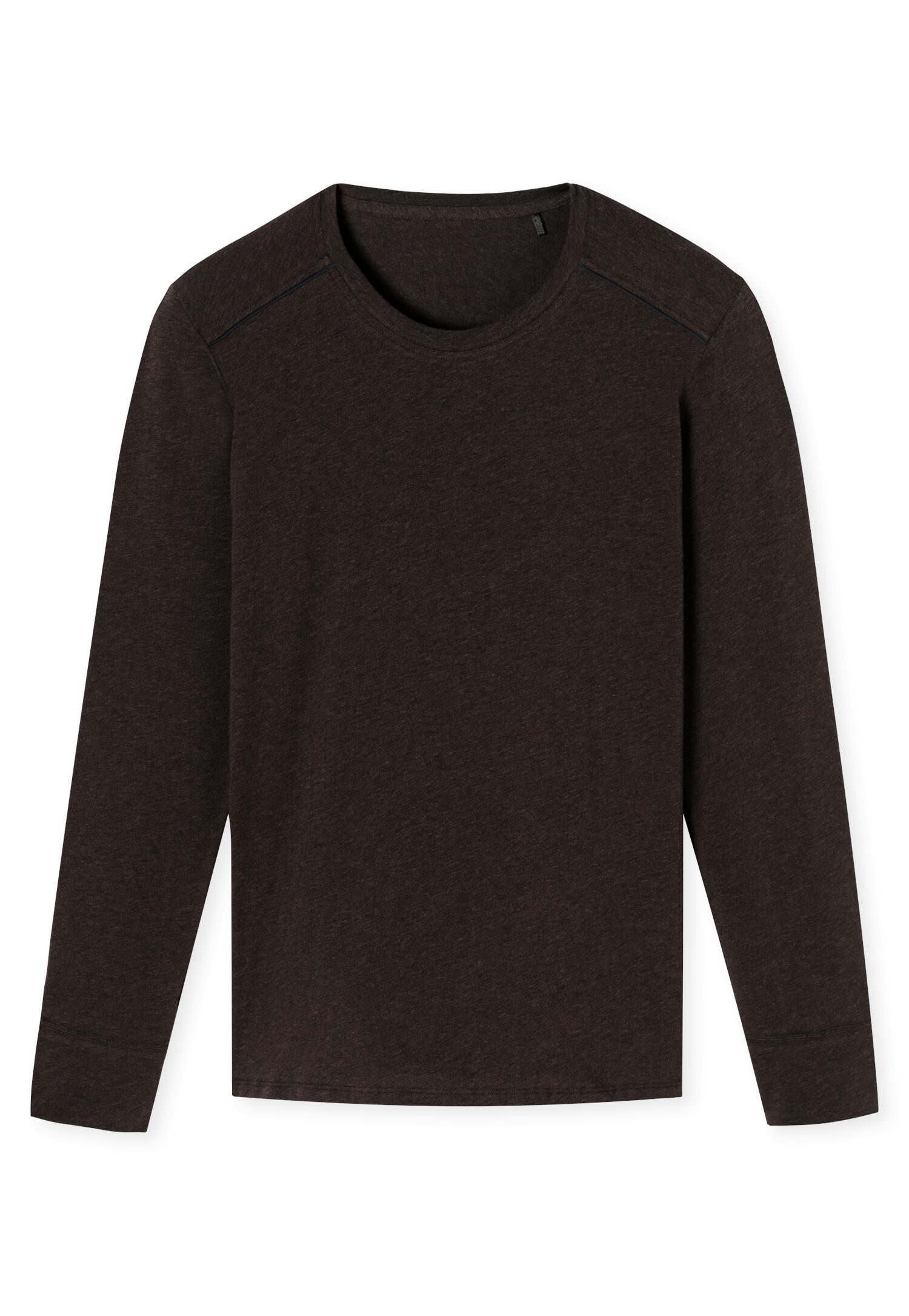 SCHIESSER - Shirt Langarm braun-mel. - Gr. - 7 von SCHIESSER