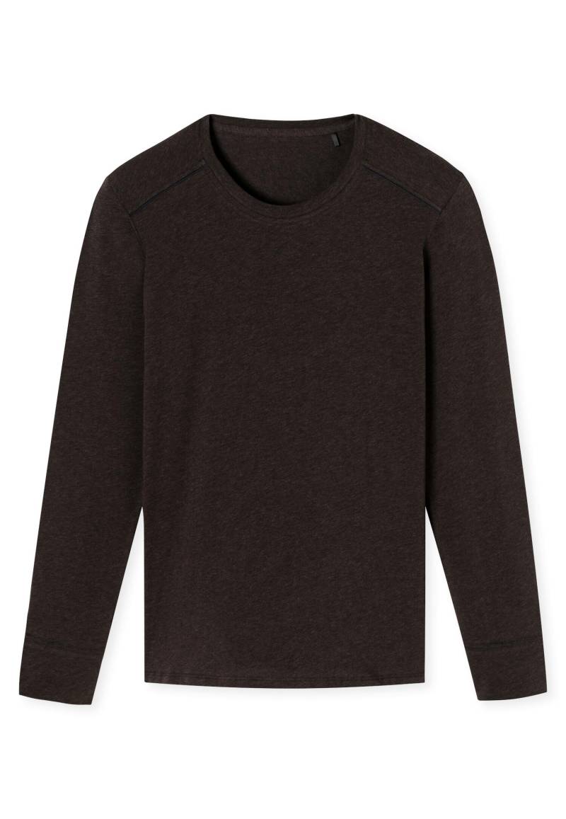 SCHIESSER - Shirt Langarm braun-mel. - Gr. - 7 von SCHIESSER
