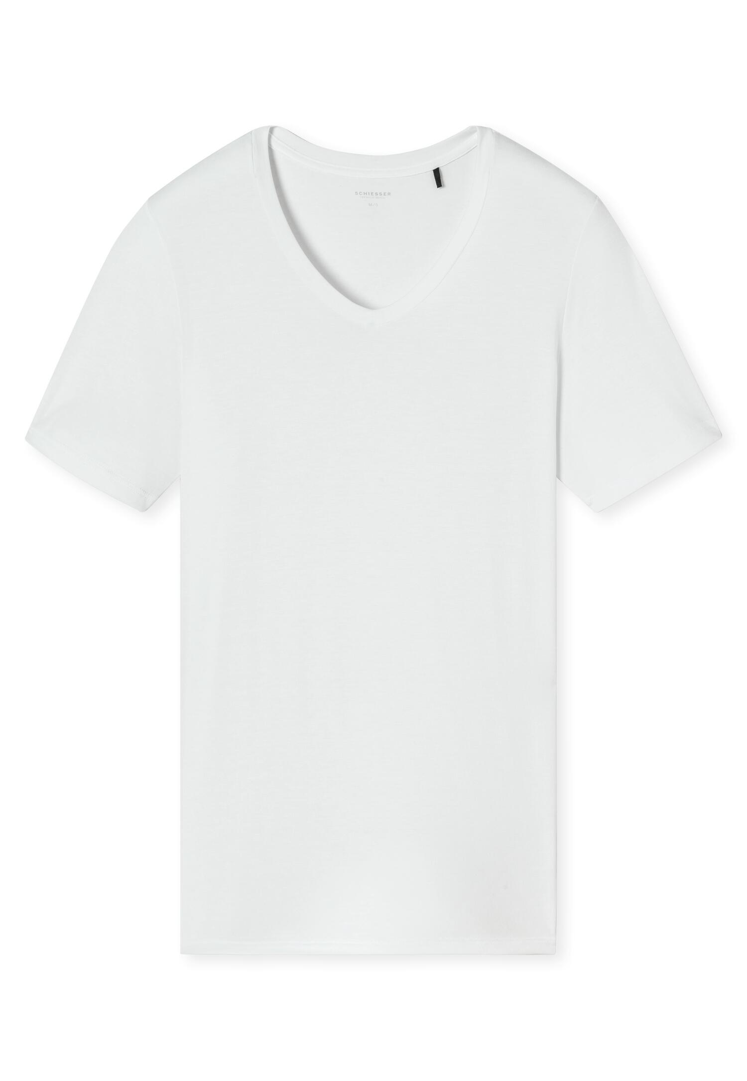 SCHIESSER - Shirt V-Ausschnitt weiss - Gr. - 6 von SCHIESSER