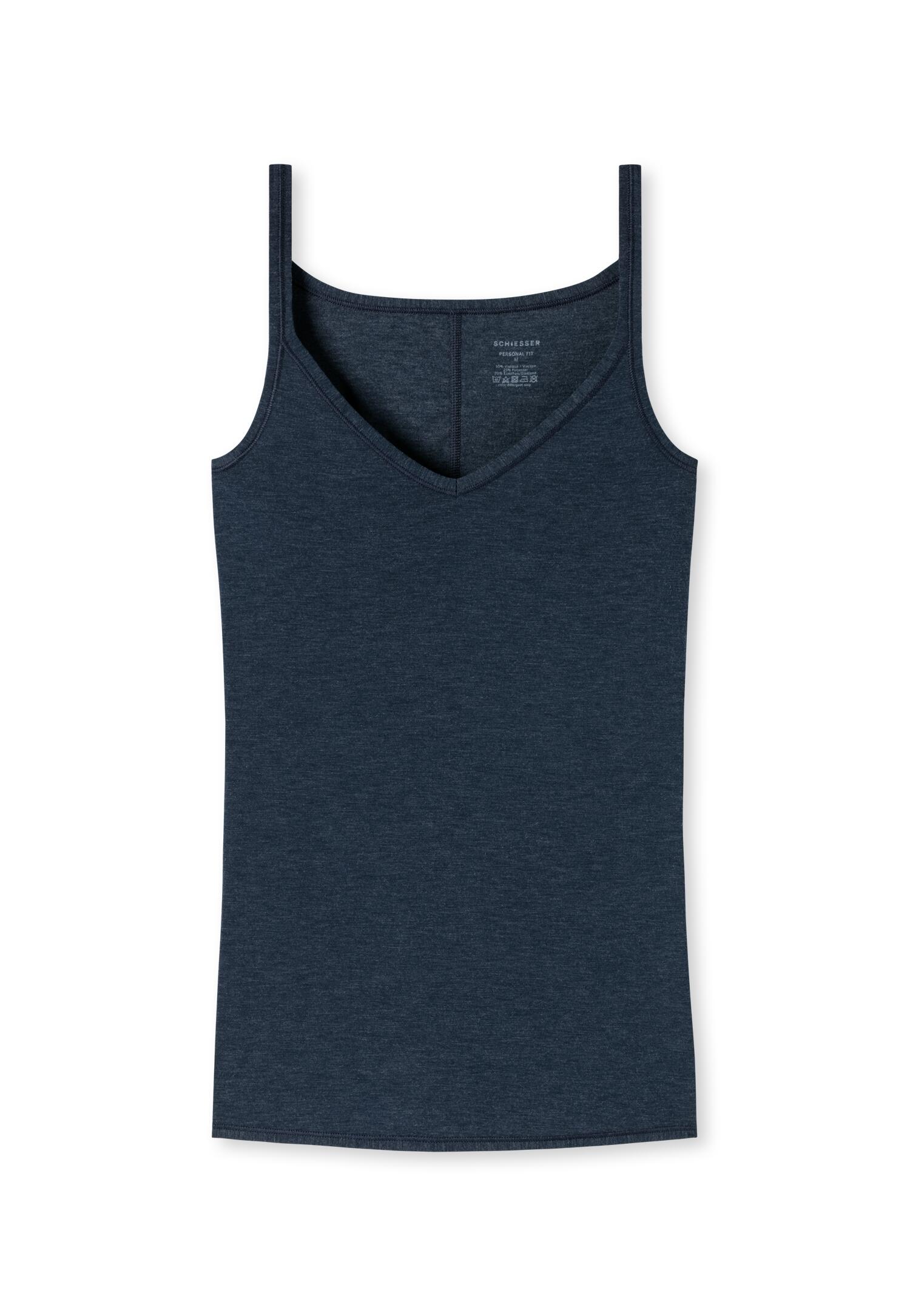 SCHIESSER - Spaghettitop nachtblau - Gr. - XXL von SCHIESSER