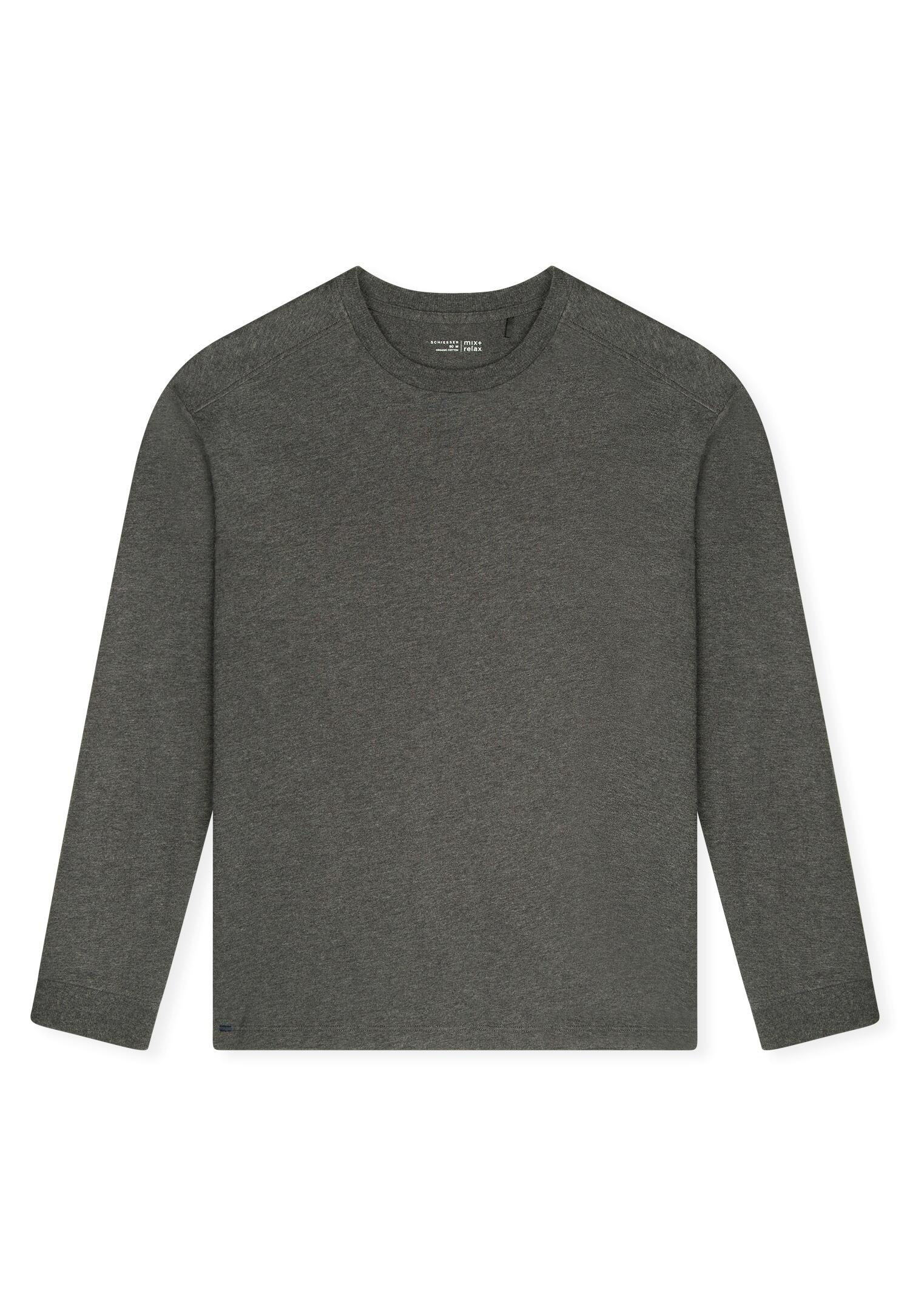 SCHIESSER - Sweatshirt dunkelgrau-gem. - Gr. - 48 von SCHIESSER