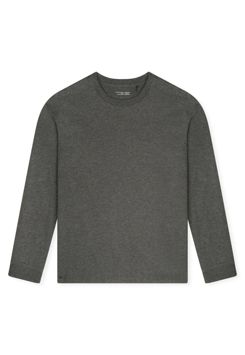 SCHIESSER - Sweatshirt dunkelgrau-gem. - Gr. - 54 von SCHIESSER