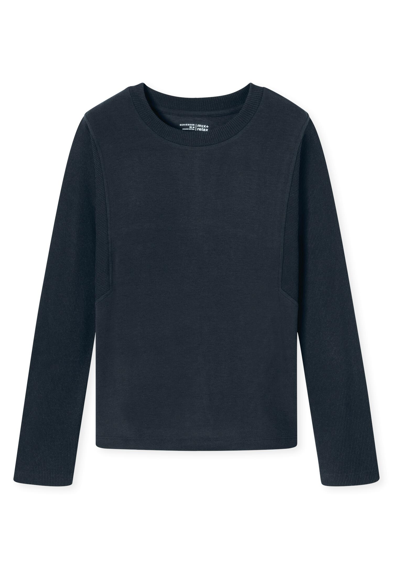 SCHIESSER - Sweatshirt nachtblau - Gr. - 40 von SCHIESSER