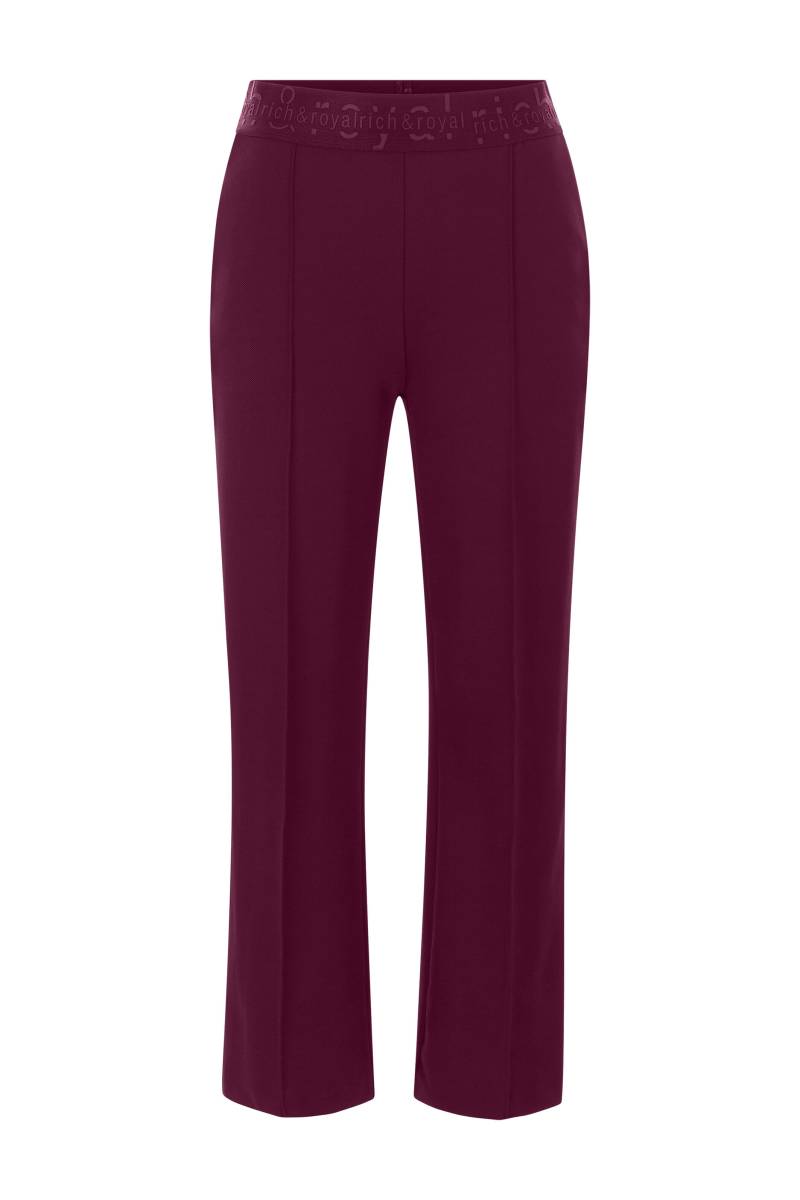 Rich & Royal - Wide Pants With Elastic Tape ruby glow - Gr. - 38 von Rich & Royal