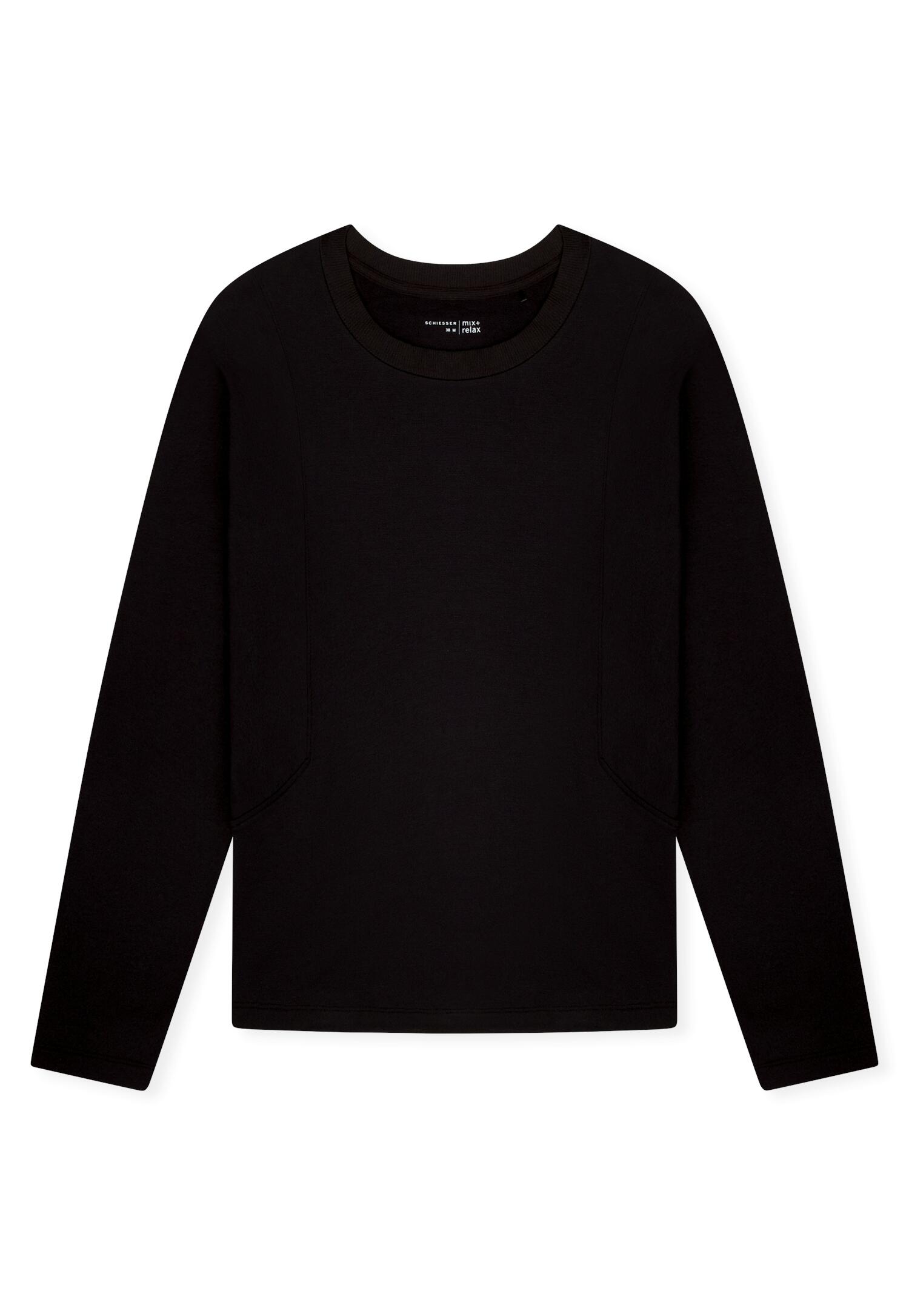 SCHIESSER - Sweatshirt schwarz - Gr. - 46 von SCHIESSER