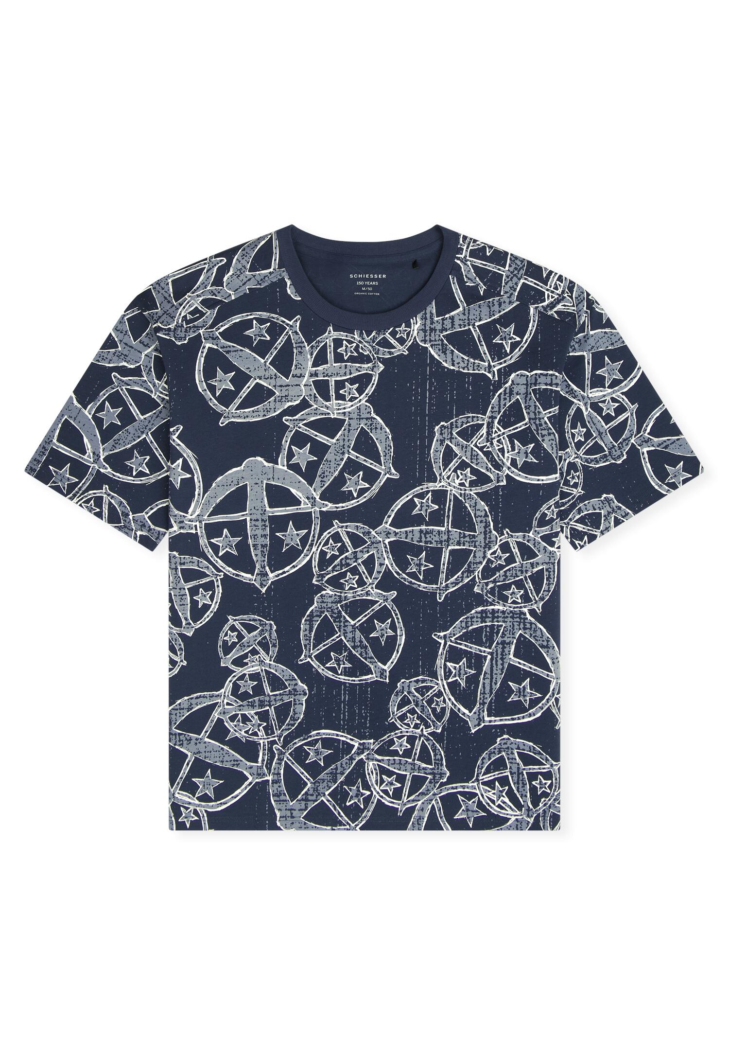 SCHIESSER - T-Shirt Rundhals multicolor 2 - Gr. - 52 von SCHIESSER