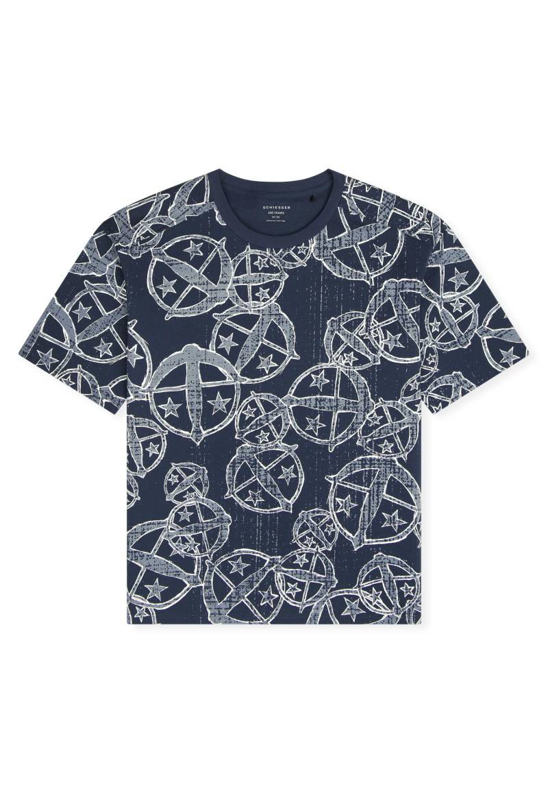 SCHIESSER - T-Shirt Rundhals multicolor 2 - Gr. - 52 von SCHIESSER
