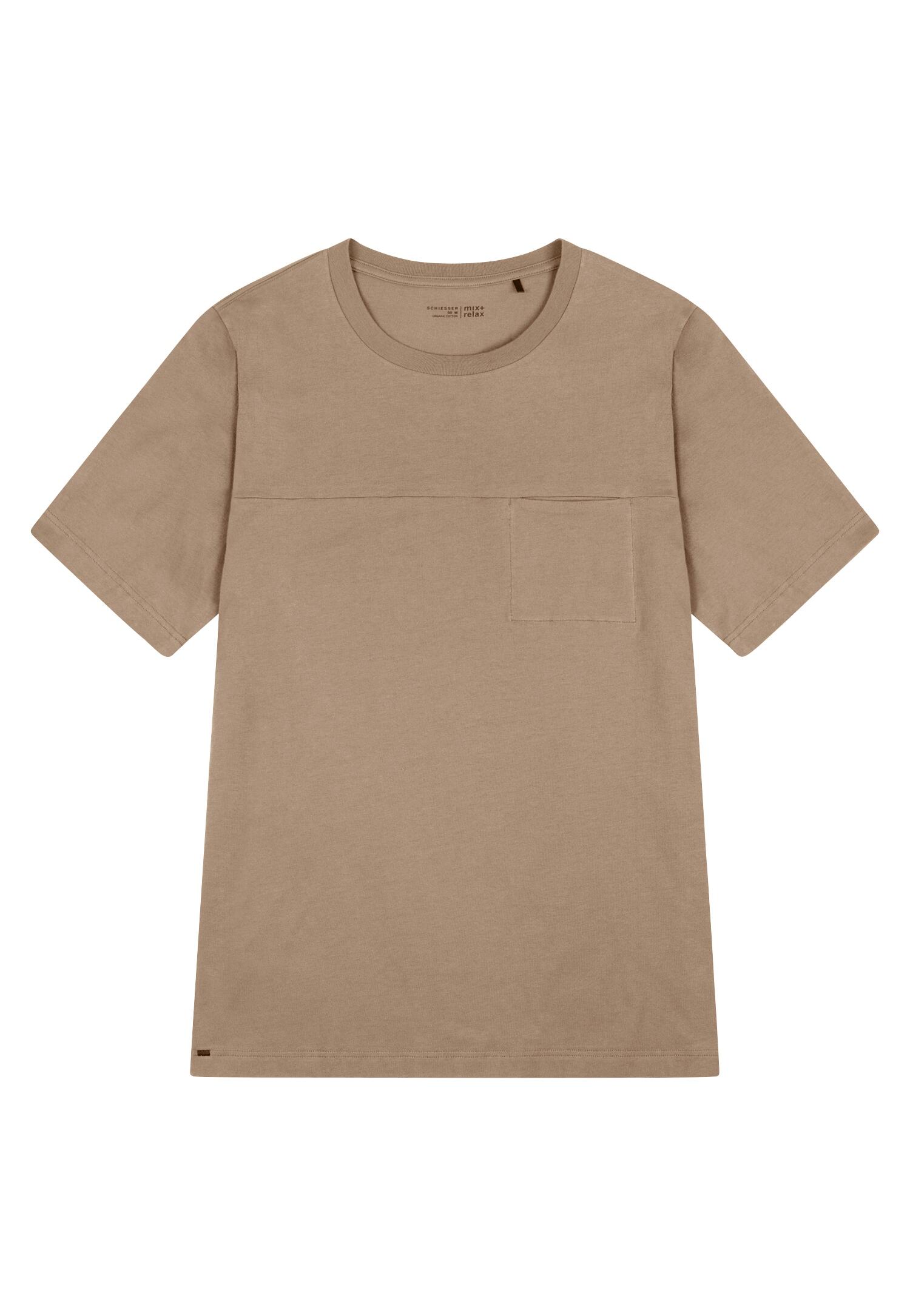 SCHIESSER - T-Shirt Rundhals nougat - Gr. - 56 von SCHIESSER