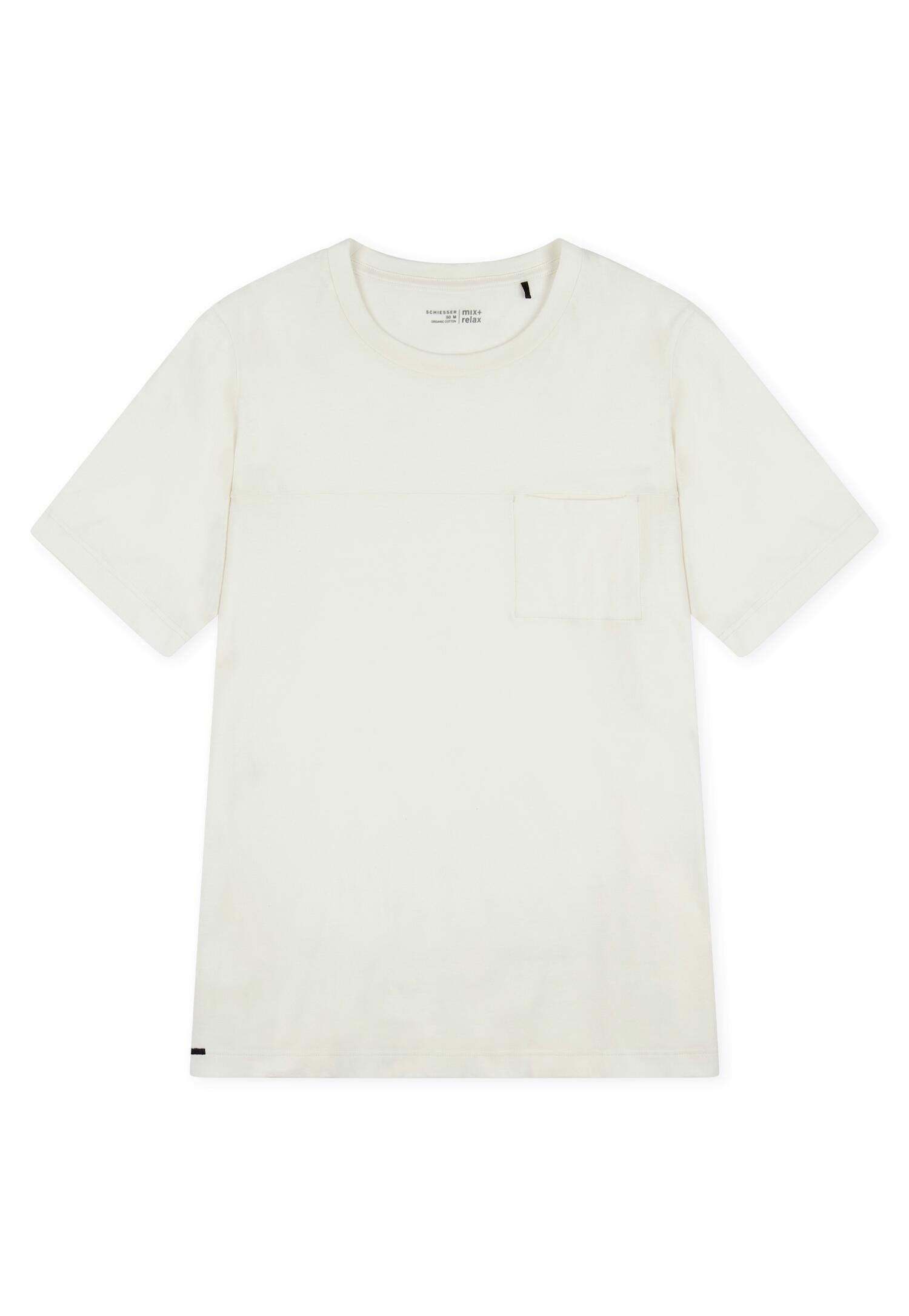 SCHIESSER - T-Shirt Rundhals off-white - Gr. - 50 von SCHIESSER