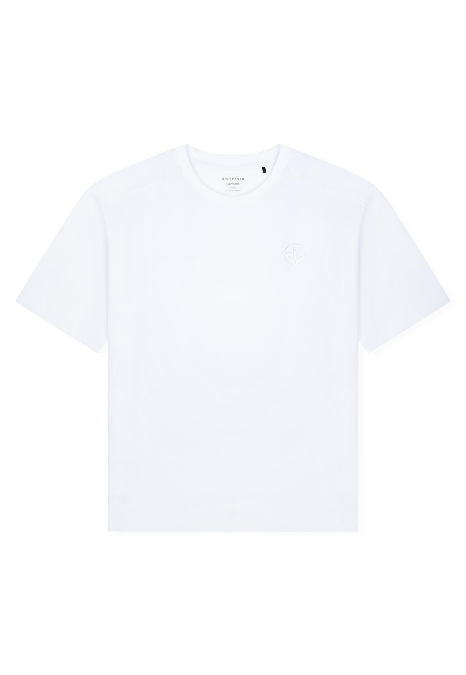 SCHIESSER - T-Shirt Rundhals weiss - Gr. - 50 von SCHIESSER