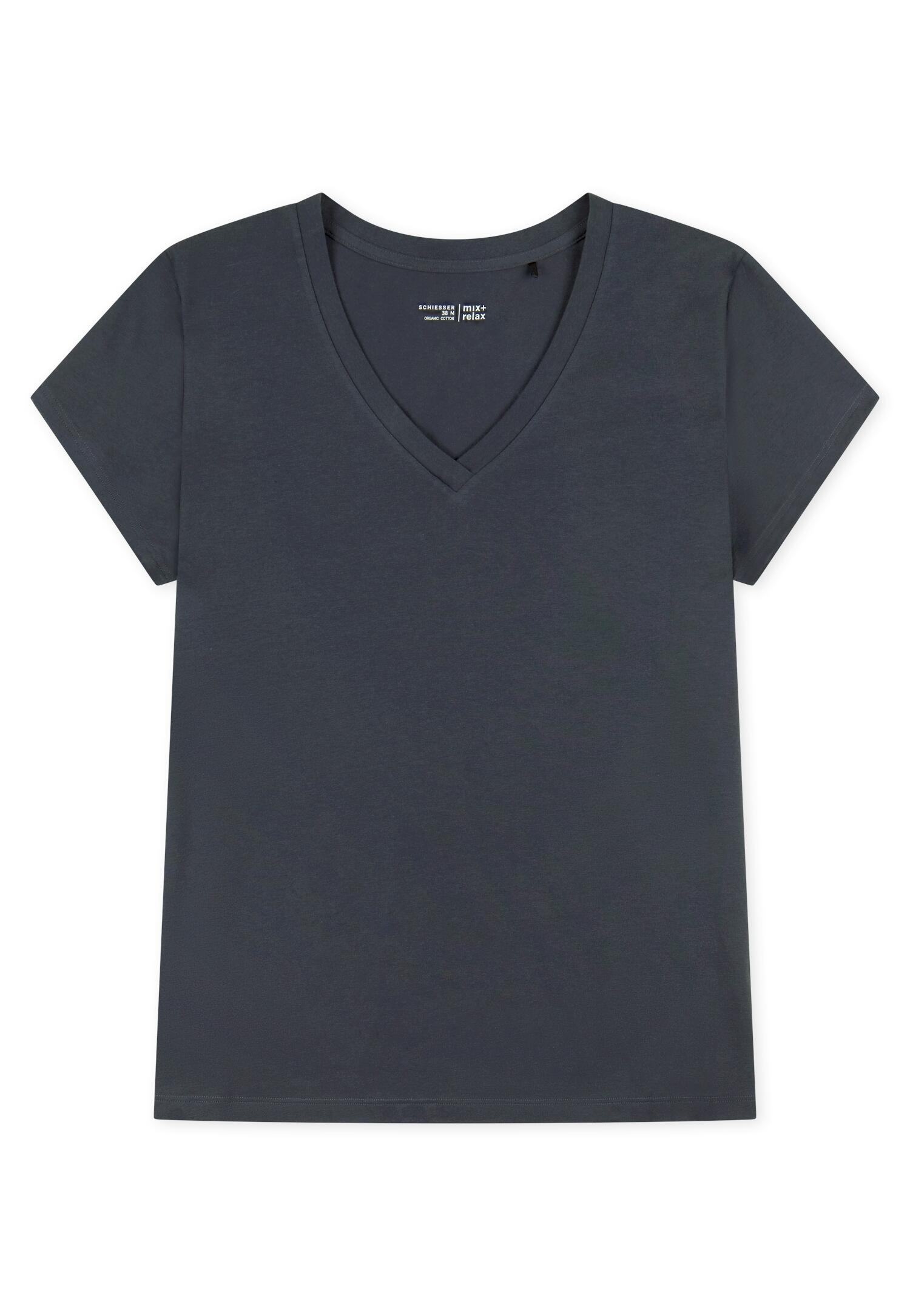 SCHIESSER - T-Shirt graphit - Gr. - 44 von SCHIESSER