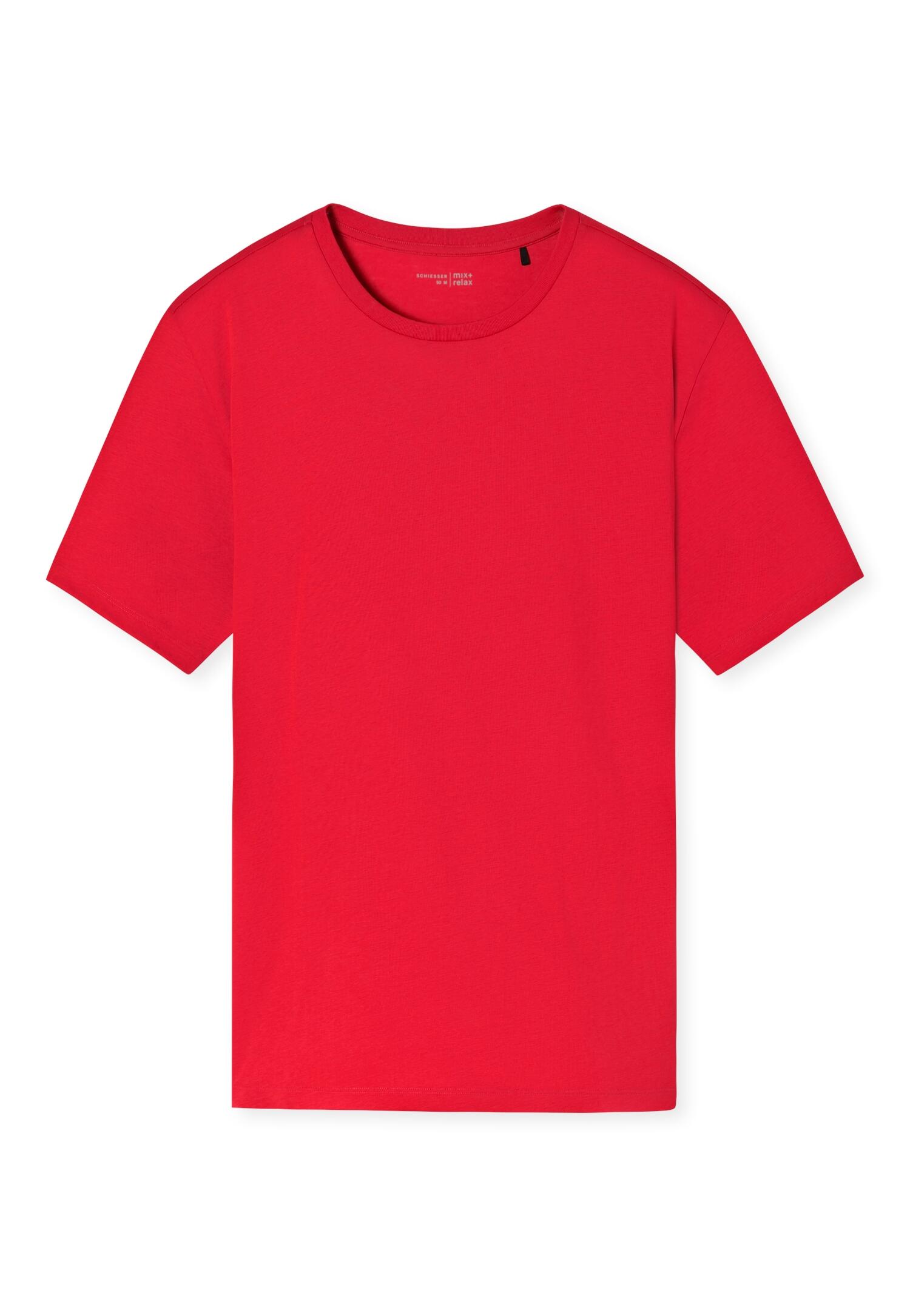 SCHIESSER - T-shirt Rundhals rot - Gr. - 56 von SCHIESSER