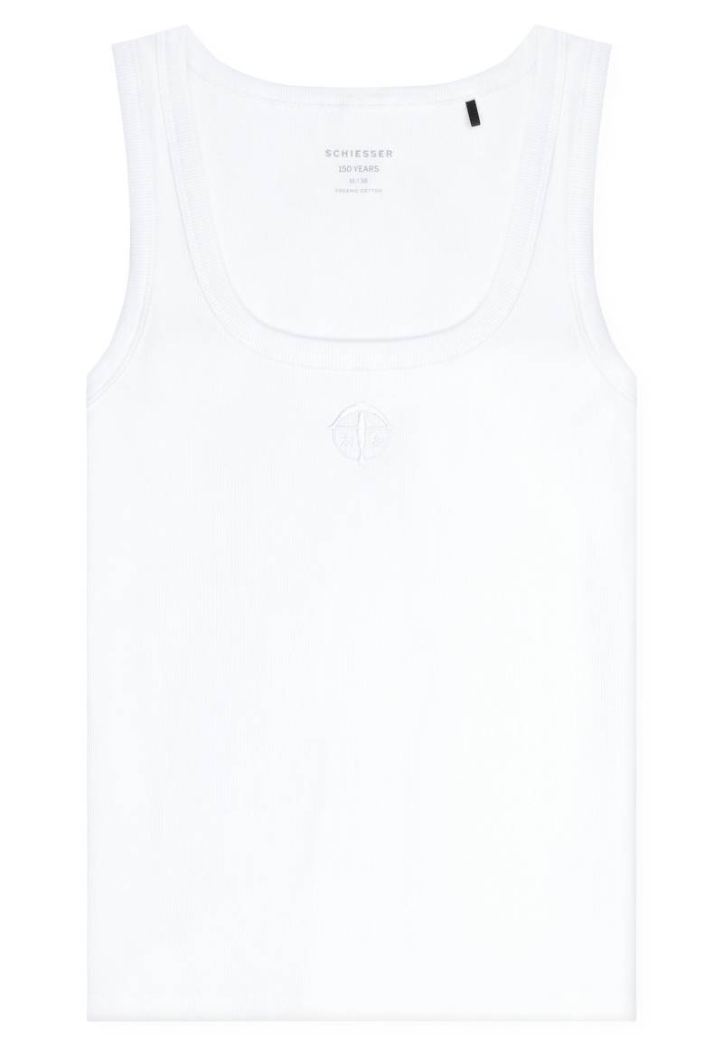 SCHIESSER - Trägertop weiss - Gr. - 44 von SCHIESSER