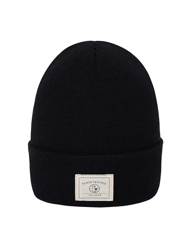 SCHIETWETTER Accessoire Beanie Mütze Möwe, Strickmütze, mehrere Farben, Mütze warm & modisch schwarz OS von SCHIETWETTER