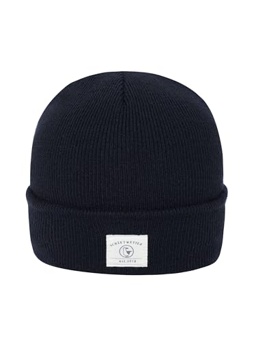 SCHIETWETTER Accessoire Beanie Mütze Robbe, Strickmütze, Rippmuster, breite Krempe, Wintermütze, elastisch, ungefüttert Navy 50 von SCHIETWETTER