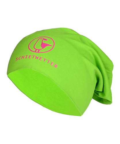 SCHIETWETTER Unisex Erw. Leichte Beanie Mütze Möwe, Übergangsmütze, dünne Kopfbedeckung, Logo-Print, stretch, warm, einfarbig von SCHIETWETTER