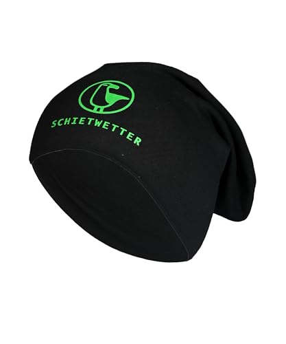 SCHIETWETTER Unisex Erw. Leichte Beanie Mütze Möwe, Übergangsmütze, dünne Kopfbedeckung, Logo-Print, stretch, warm, einfarbig von SCHIETWETTER