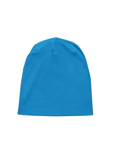 SCHIETWETTER Accessoire Leichte Kinder- Beanie Mütze Unifarben, Übergangsmütze, dünne Kopfbedeckung, Logo-Print von SCHIETWETTER