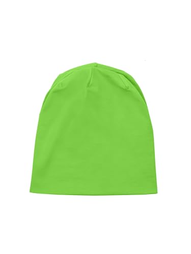 SCHIETWETTER Accessoire Leichte Kinder- Beanie Mütze Unifarben, Übergangsmütze, dünne Kopfbedeckung, Logo-Print von SCHIETWETTER