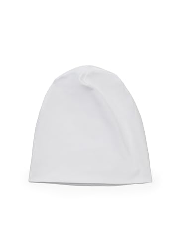 SCHIETWETTER Accessoire Leichte Kinder- Beanie Mütze Unifarben, Übergangsmütze, dünne Kopfbedeckung, Logo-Print white OS SCHIETWETTER Accessoire Leichte Kinder- Beanie Mütze Unifarben, Übergangsmütze, dünne Kopfbedeckung, Logo-Print white OS von SCHIETWETTER