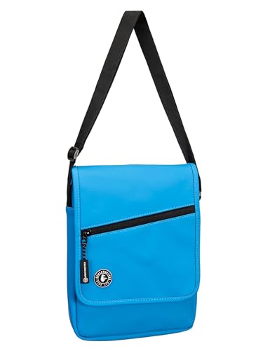 SCHIETWETTER Damen Crossbag Norderney, Umhängetasche mittelgroß, Moderne Tasche, PU-Stoff, chic, wasserabweisend & pflegeleicht azuro OS von SCHIETWETTER