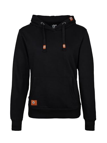 SCHIETWETTER Damen Hoodie, Kapuzenpullover, Sweater, Kapuzenhoodie unifarben, Allrounder, modisch Black 44 von SCHIETWETTER