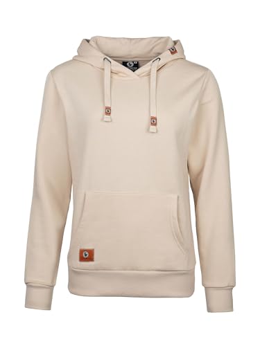 SCHIETWETTER Damen Hoodie, Kapuzenpullover, Sweater, Kapuzenhoodie unifarben, Allrounder, modisch beige 42 von SCHIETWETTER