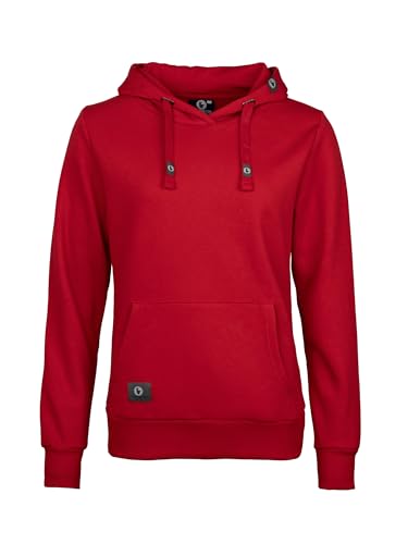 SCHIETWETTER Damen Hoodie, Kapuzenpullover, Sweater, Kapuzenhoodie unifarben, Allrounder, modisch red 50 von SCHIETWETTER