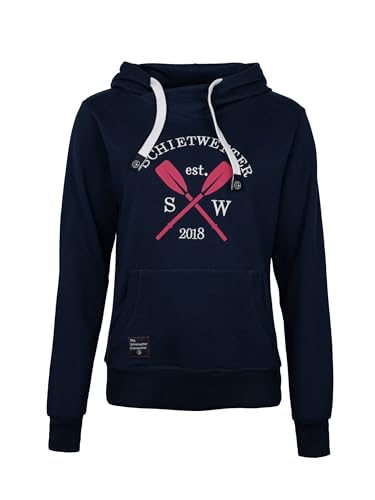 SCHIETWETTER Damen Hoodie Alexa, Kapuzenpullover, gestickt, warm Navy 36 von SCHIETWETTER